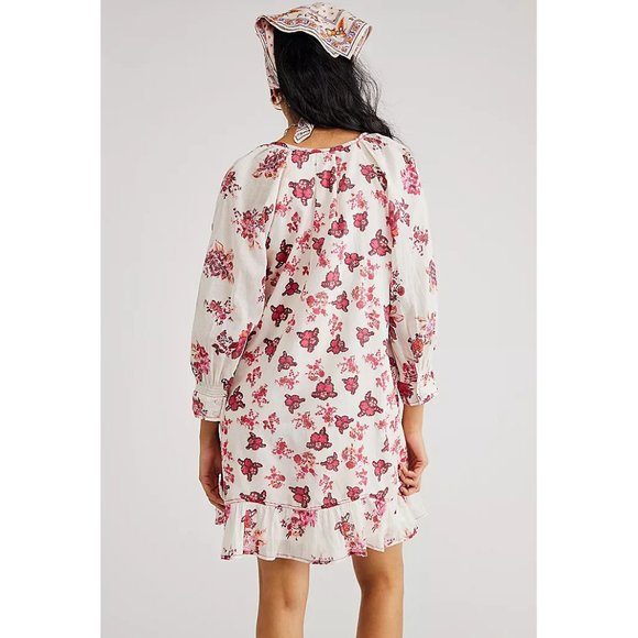 FREE PEOPLE Camella Mini Dress / Ivory Combo NWT - Picture 3 of 12